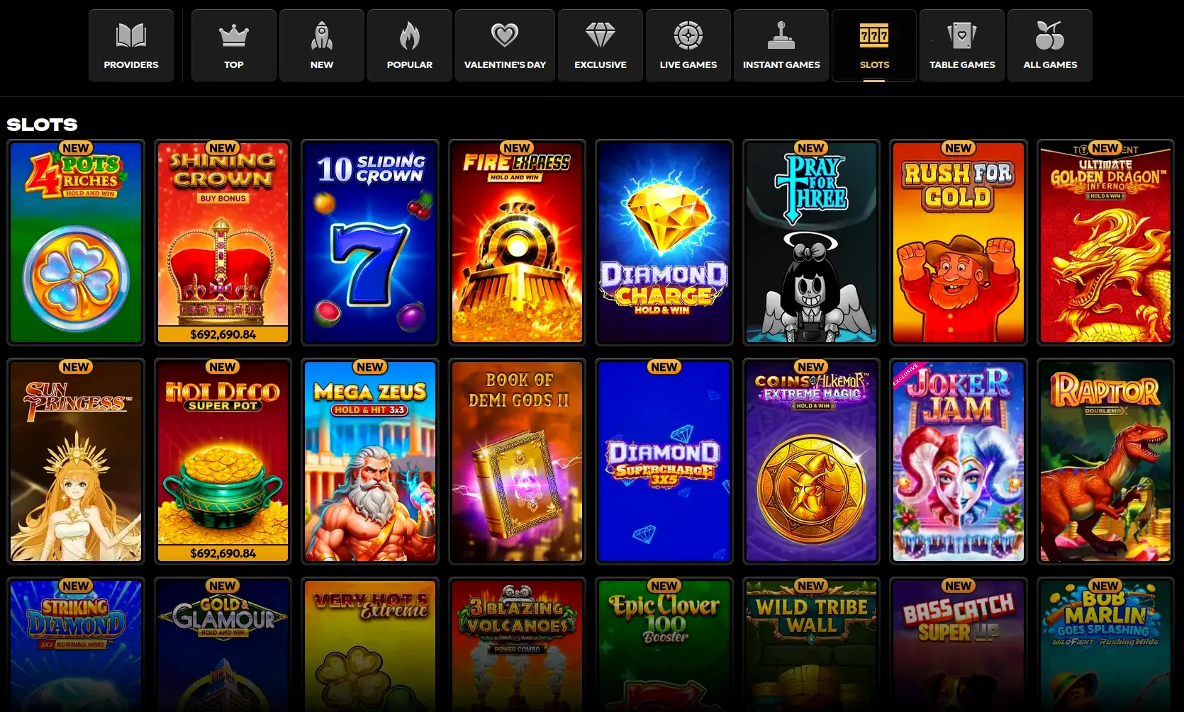 Truefortune Online Casino Spielübersicht