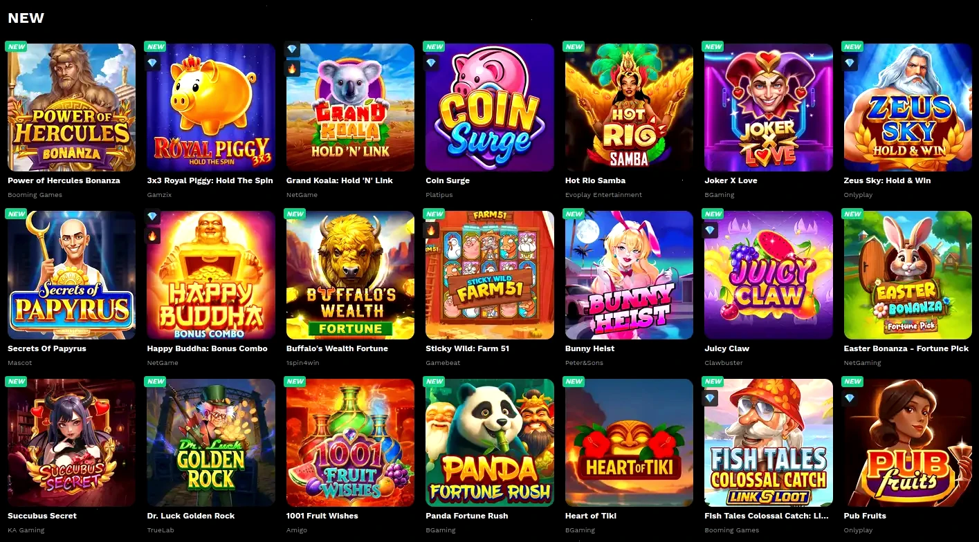 Truefortune Casino Login-Bereich und Spieleübersicht 2026